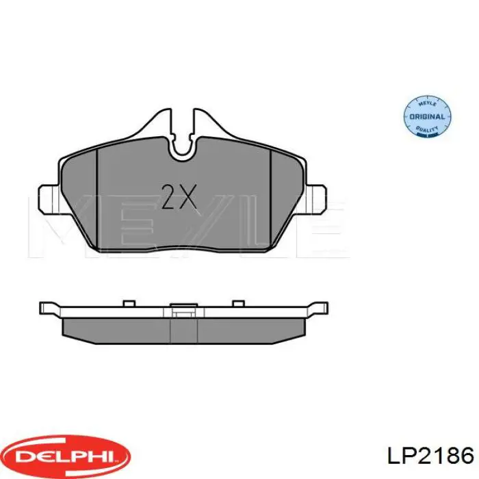 Comprar LP2186 Delphi Pastillas delanteras de freno