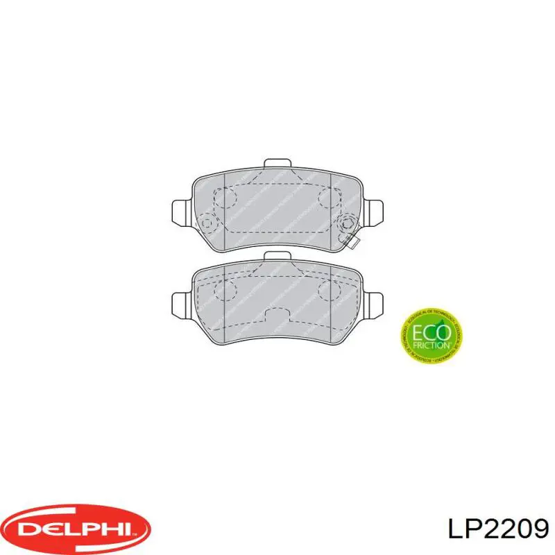 Pastillas traseras de freno Delphi LP2209 precio, desde 21,98 EUR