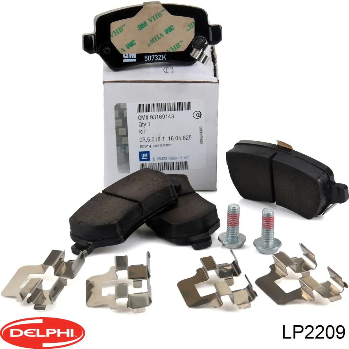 LP2209 Delphi Pastillas freno traseras