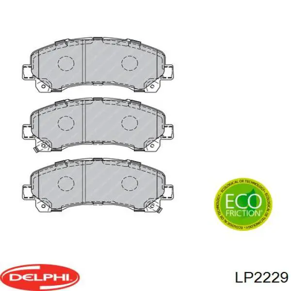 Comprar LP2229 Delphi Pastillas delanteras de freno