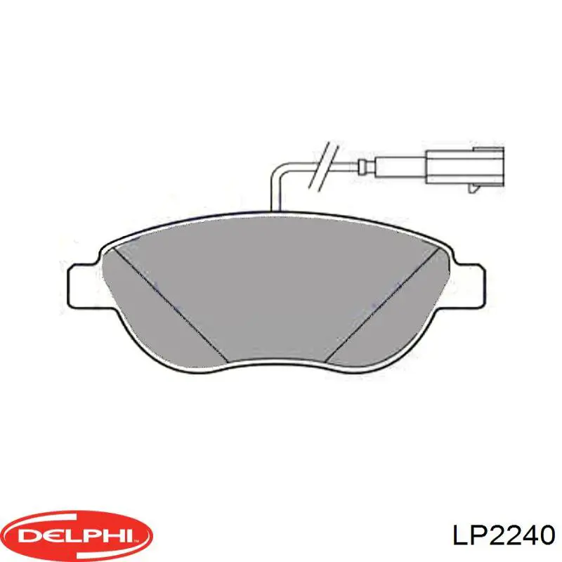 LP2240 Delphi pastillas de freno delanteras