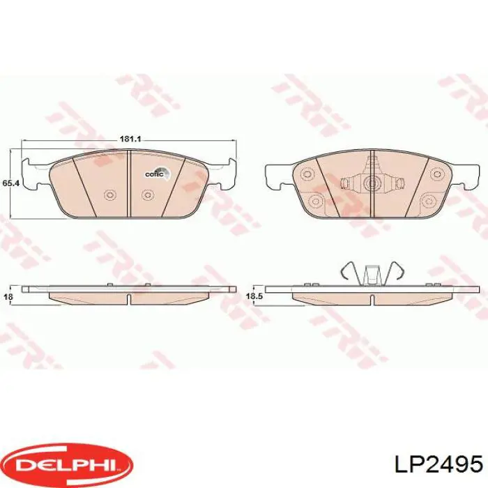 Pastillas de freno delanteras Ford Focus 3 CB8