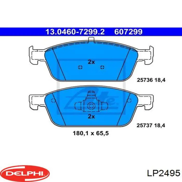 Pastillas de freno delanteras Ford Focus 3 CB8