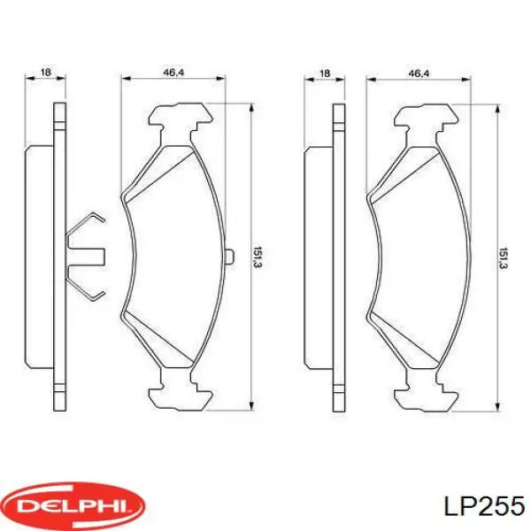 Pastillas de freno delanteras Ford Escort 4 GAF, AWF, ABFT