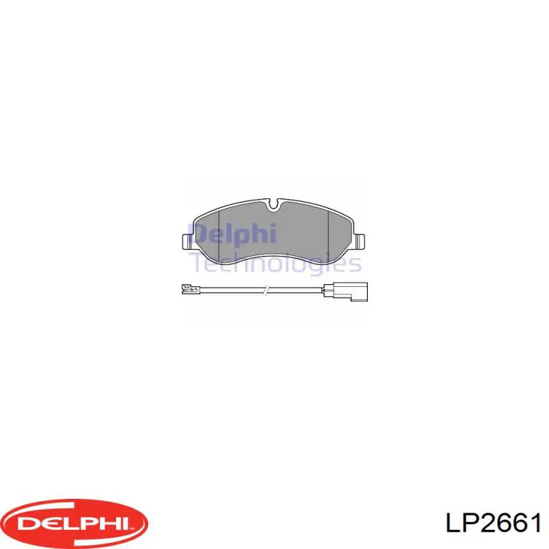 Pastillas freno delanteras Delphi LP2661 precio, desde 44,71 EUR