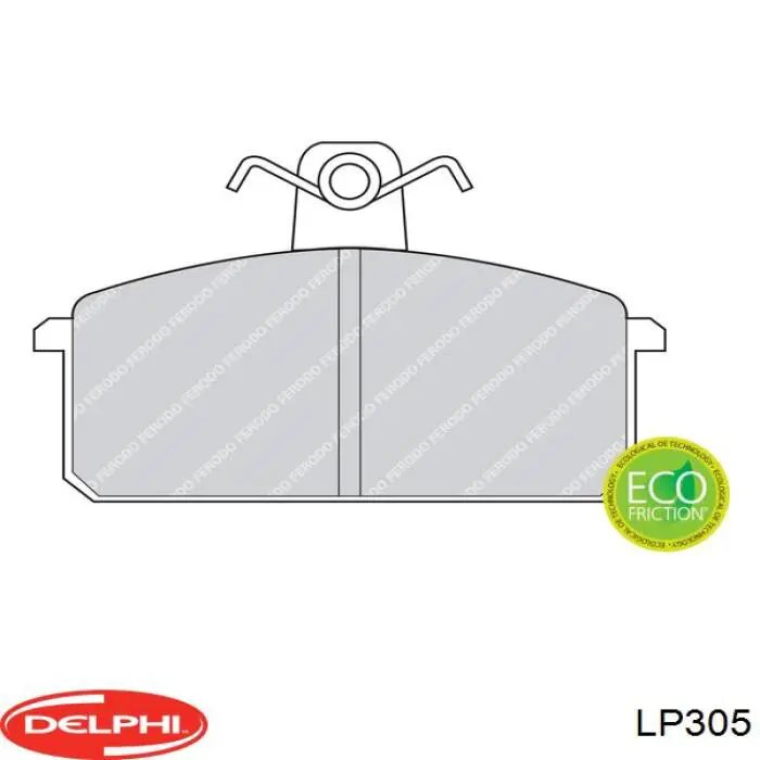 Pastillas freno delanteras Delphi LP305 precio, desde 22,09 EUR