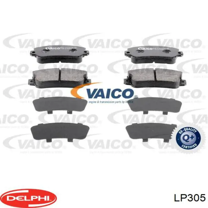 Pastillas de freno LP305 Delphi