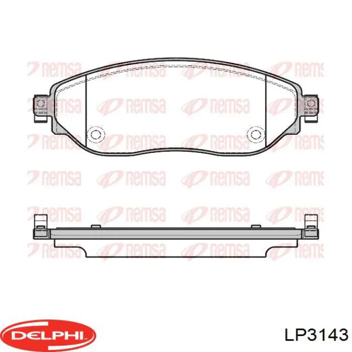 Comprar LP3143 Delphi Pastillas delanteras de freno