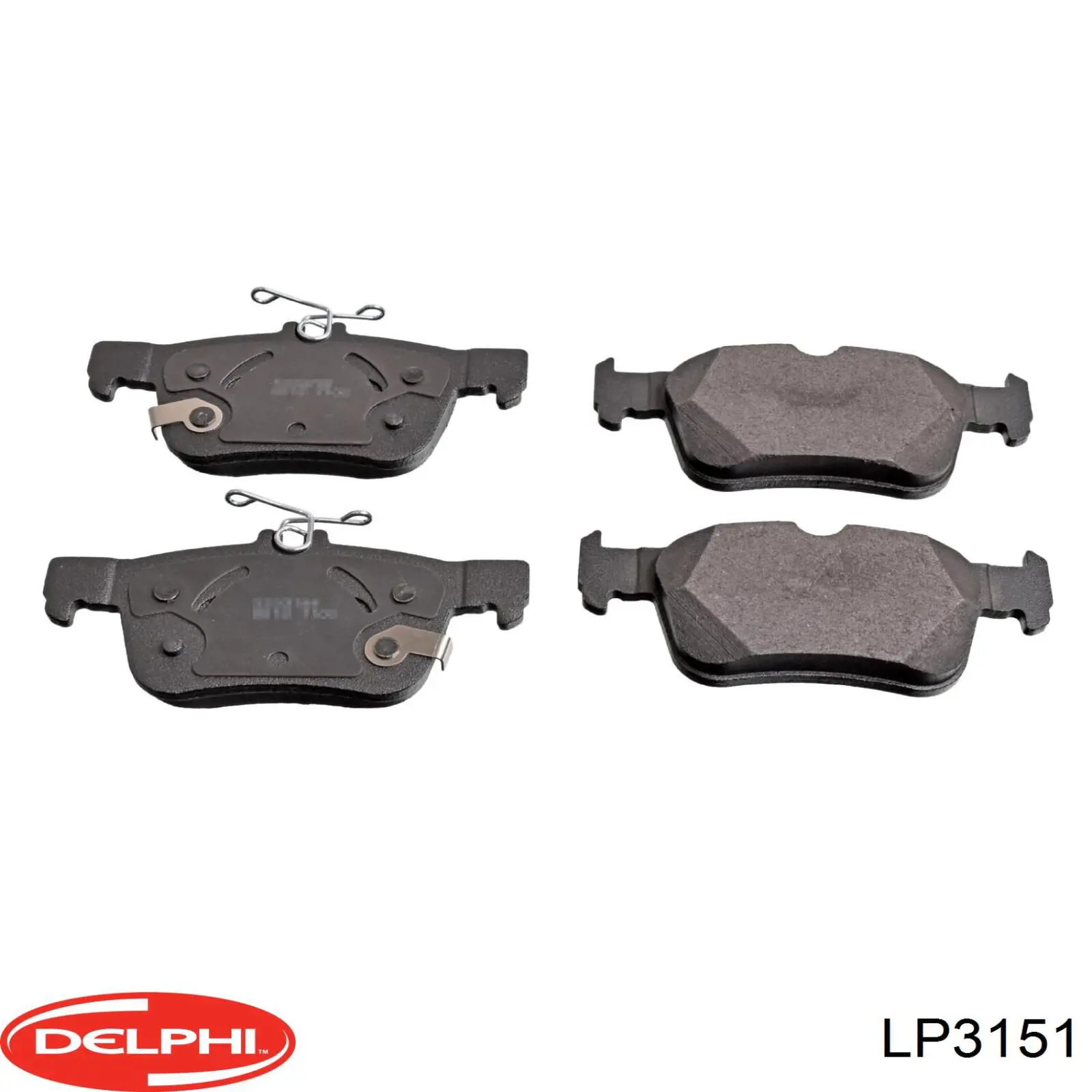 LP3151 Delphi Pastillas freno traseras