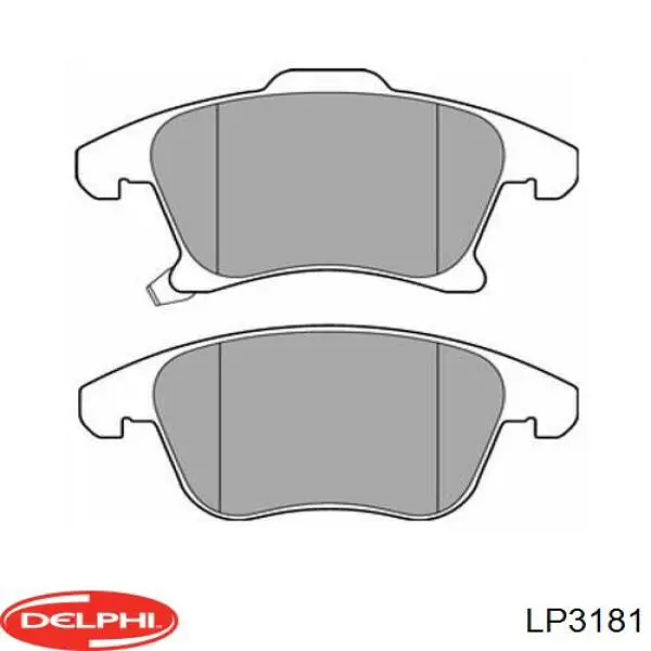 BPA124950 Open Parts pastillas de freno delanteras