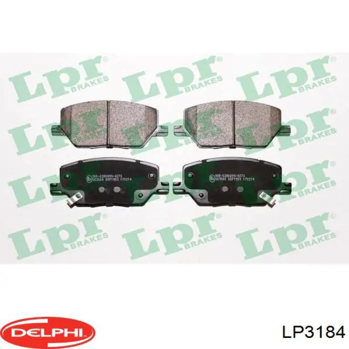 Comprar LP3184 Delphi Pastillas delanteras de freno