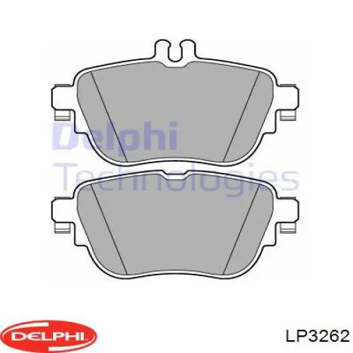 LP3262 Delphi pastillas de freno delanteras