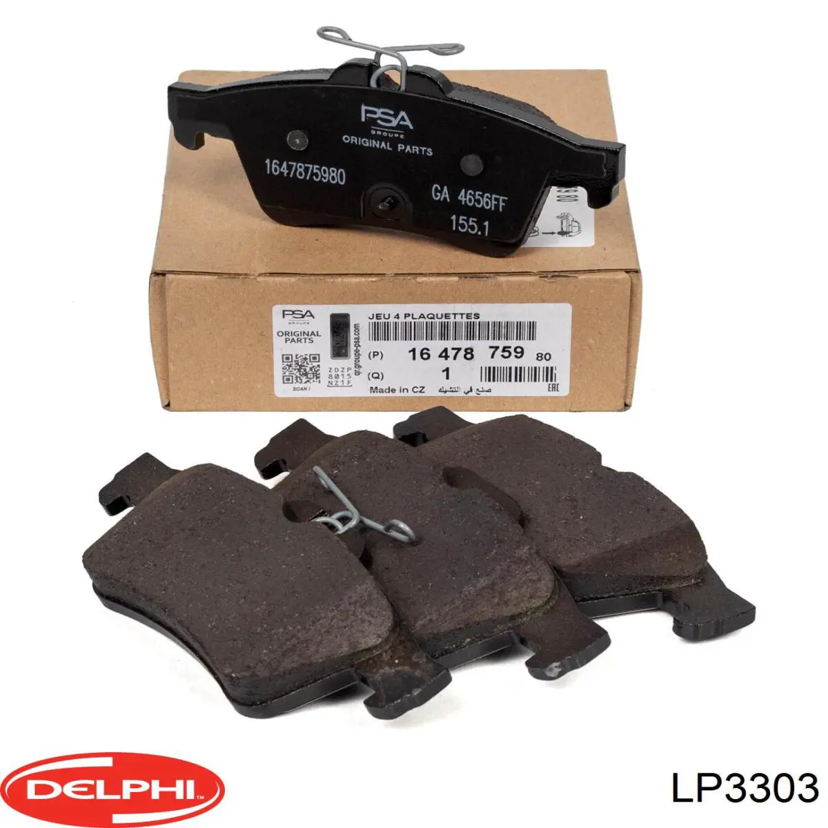 Comprar LP3303 Delphi Pastillas de freno traseras