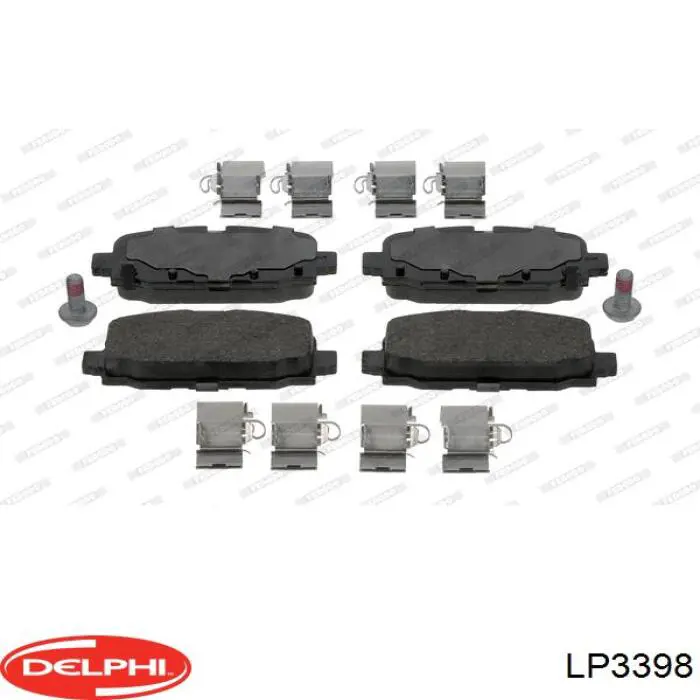 Pastillas de freno traseras 68353597AC Chrysler
