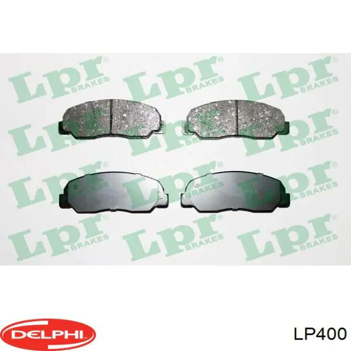 LP400 Delphi pastillas de freno delanteras