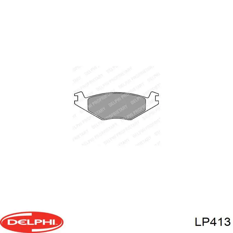 LP413 Delphi pastillas de freno delanteras