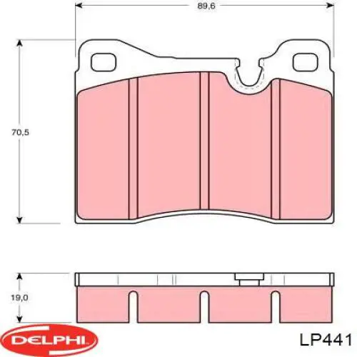 Comprar LP441 Delphi Pastillas delanteras de freno