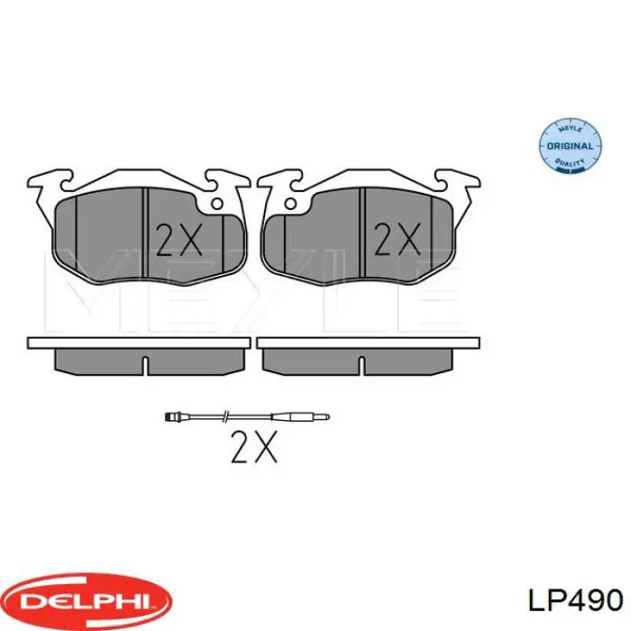 Pastillas freno delanteras Delphi LP490 precio, desde 23,19 EUR