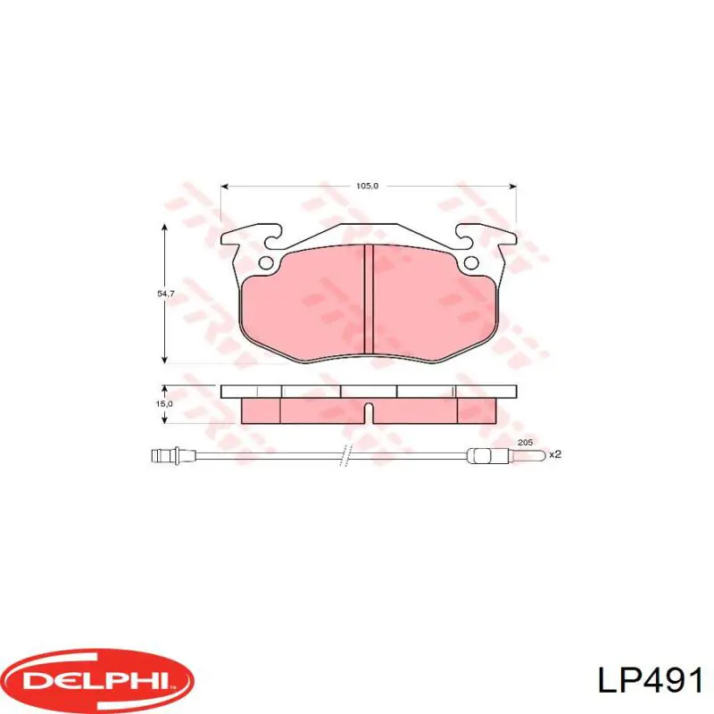 Comprar LP491 Delphi Pastillas delanteras de freno