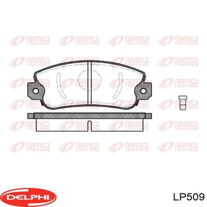 LP509 Delphi pastillas de freno delanteras