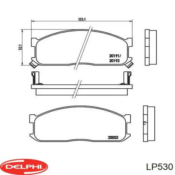 Pastillas freno delanteras Delphi LP530 precio, desde 25,05 EUR