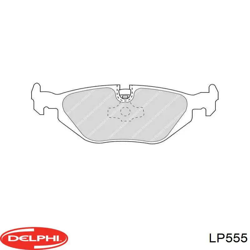 LP555 Delphi Pastillas freno traseras