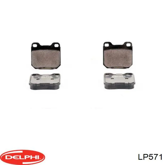 Pastillas de freno traseras LP571 Delphi