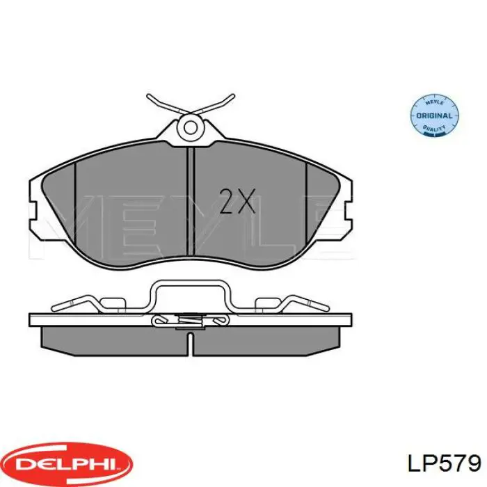 LP579 Delphi pastillas de freno delanteras