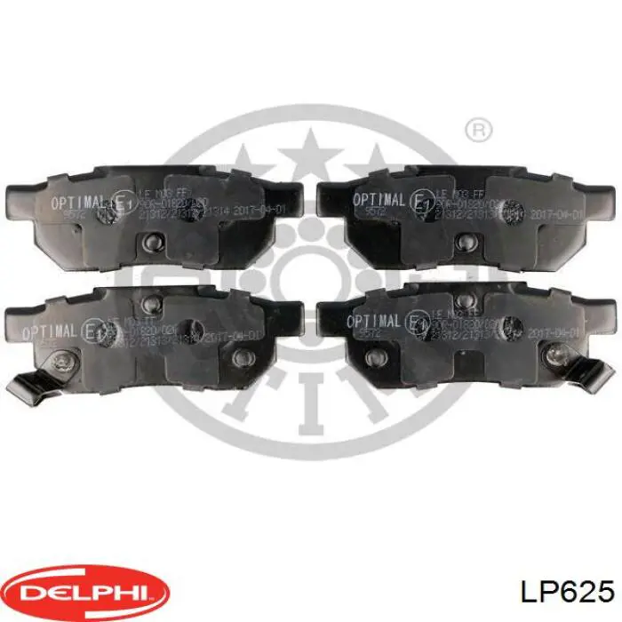 Comprar LP625 Delphi Pastillas de freno traseras