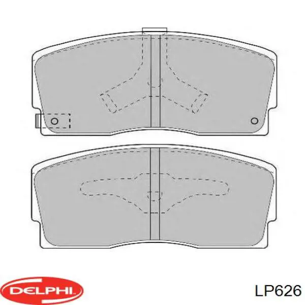 LP626 Delphi Pastillas delanteras