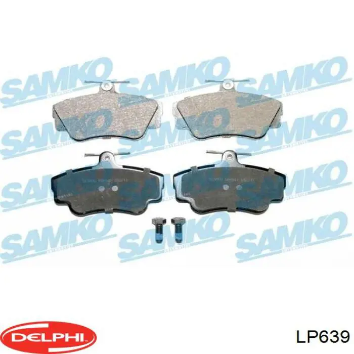 Delphi LP358 Pastiglie Freno Anteriori/Posteriori – Kit Qualità Per Nissan Bluebird, Serena, Vanette, LDV