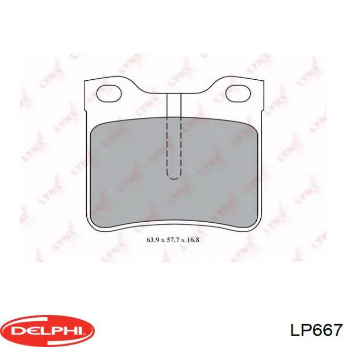 Comprar LP667 Delphi Pastillas de freno traseras