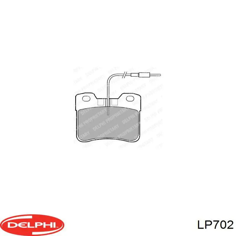 Comprar LP702 Delphi Pastillas delanteras de freno