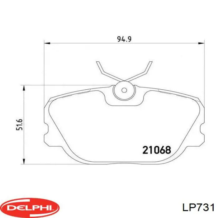 Comprar LP731 Delphi Pastillas delanteras de freno