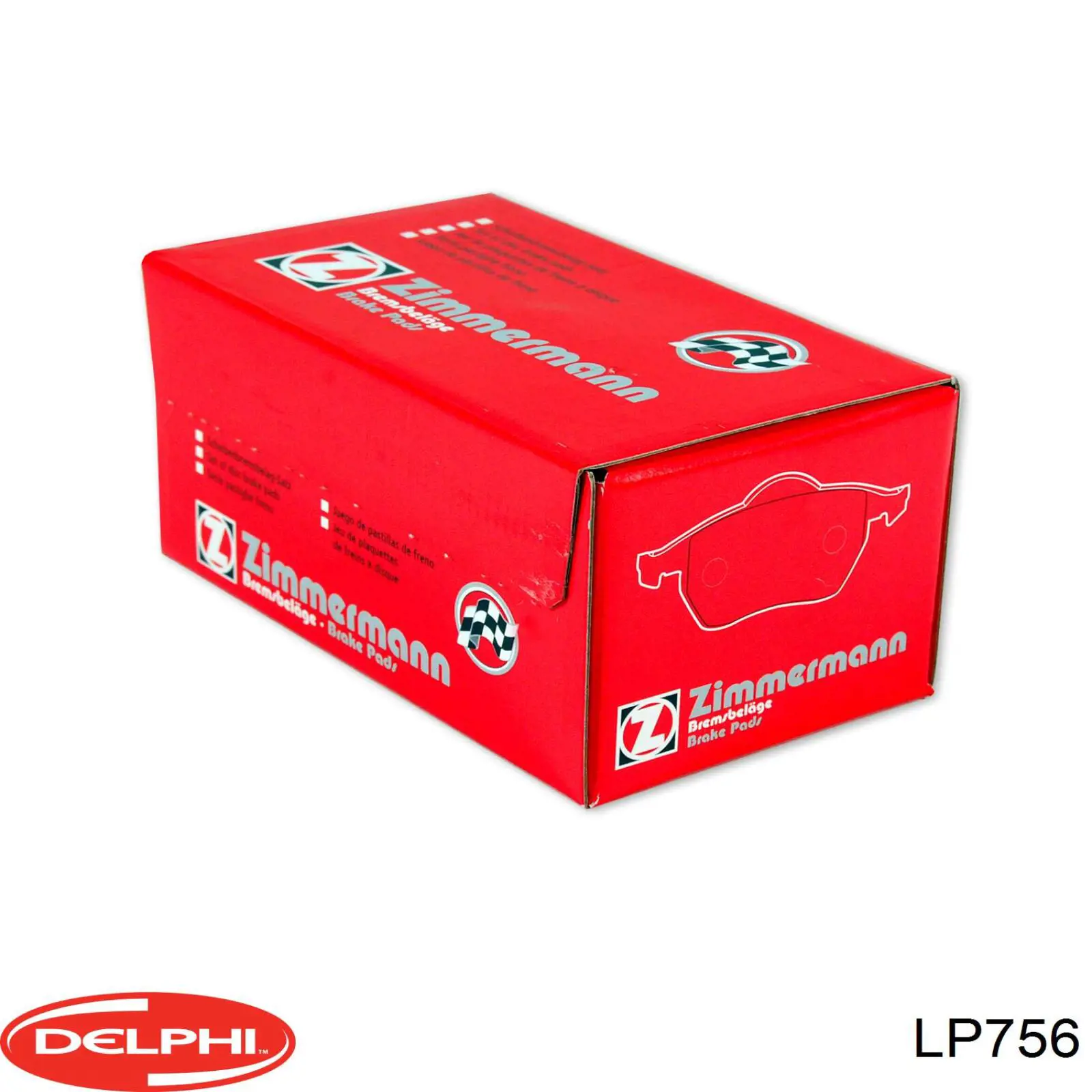 Pastillas de freno LP756 Delphi