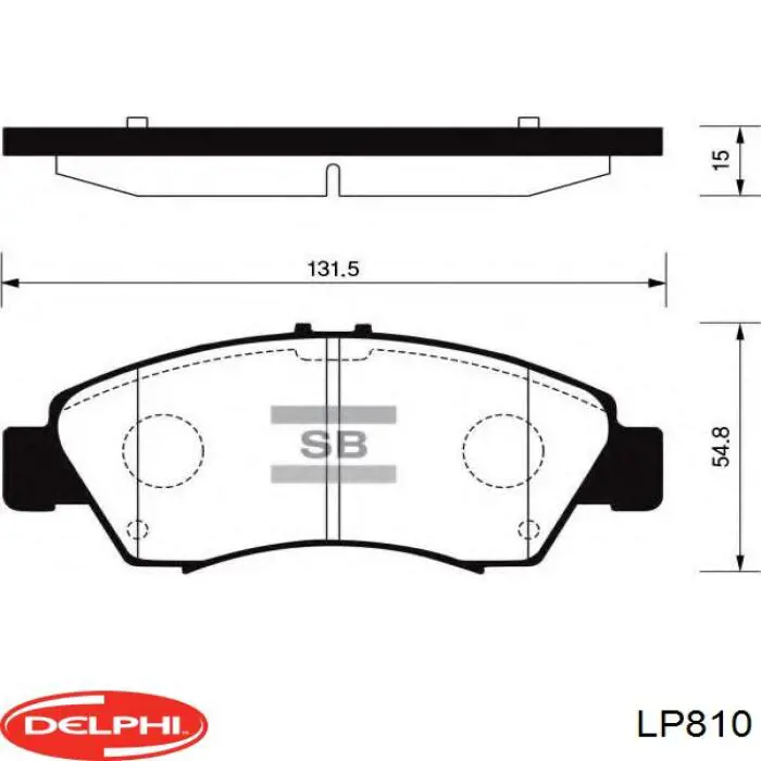 Pastillas freno delanteras Delphi LP810 precio, desde 22,63 EUR