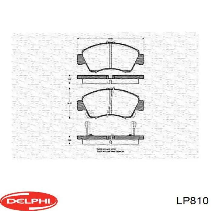 Comprar LP810 Delphi Pastillas delanteras de freno