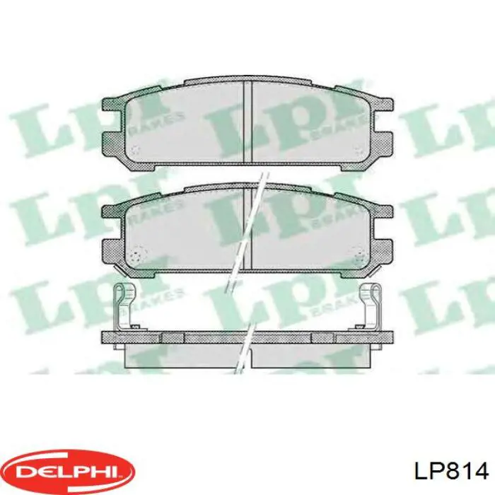 Pastillas traseras de freno Delphi LP814 precio, desde 30,55 EUR