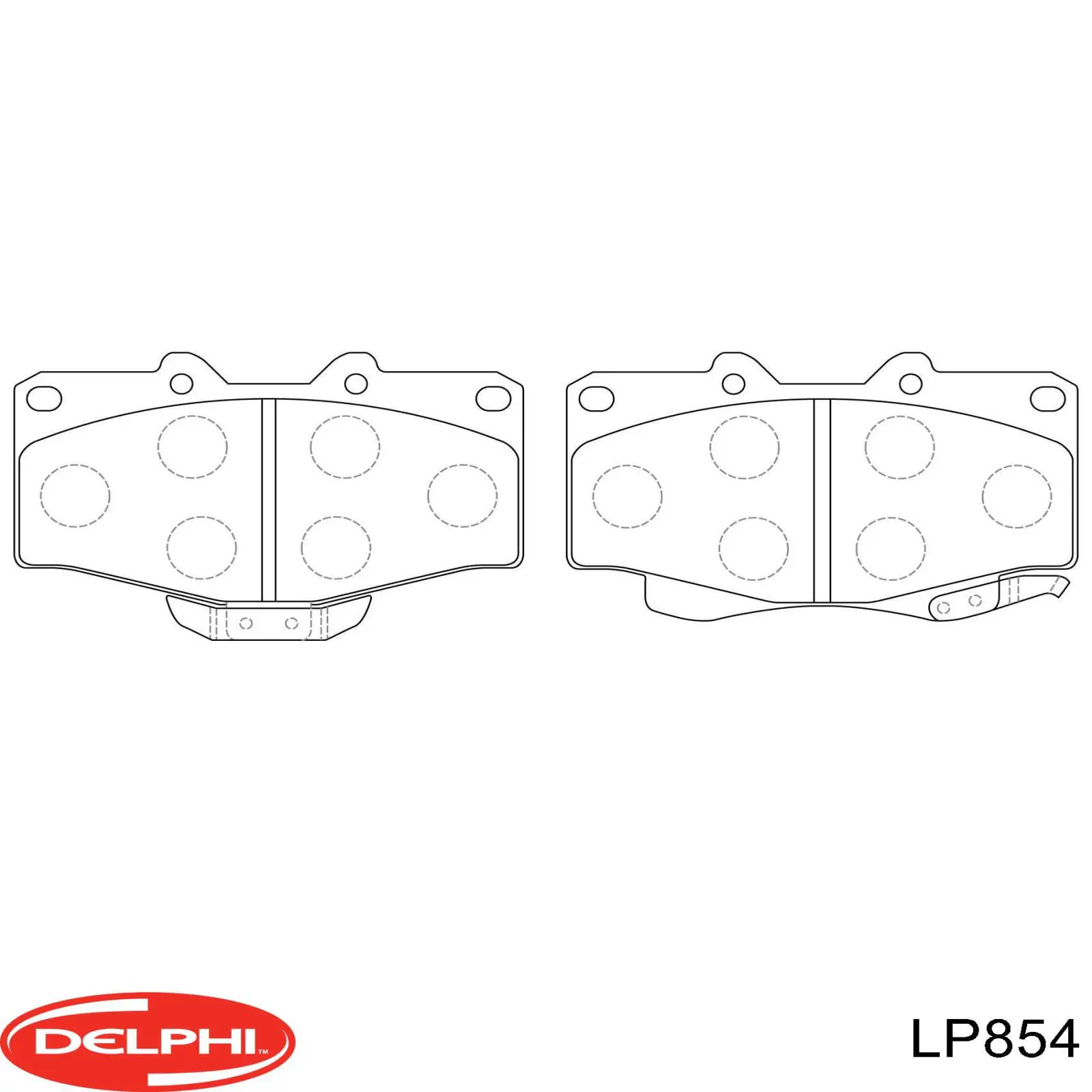 Comprar LP854 Delphi Pastillas delanteras de freno