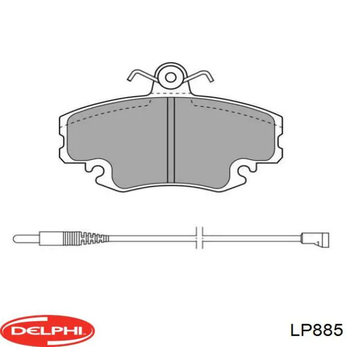 Pastillas freno delanteras Delphi LP885 precio, desde 19,42 EUR