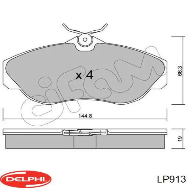 Pastillas freno delanteras Delphi LP913 precio, desde 43,20 EUR
