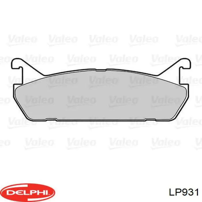 LP931 Delphi pastillas de freno traseras