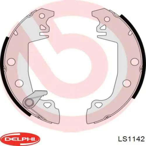 LS1142 Delphi zapatas de frenos de tambor traseras