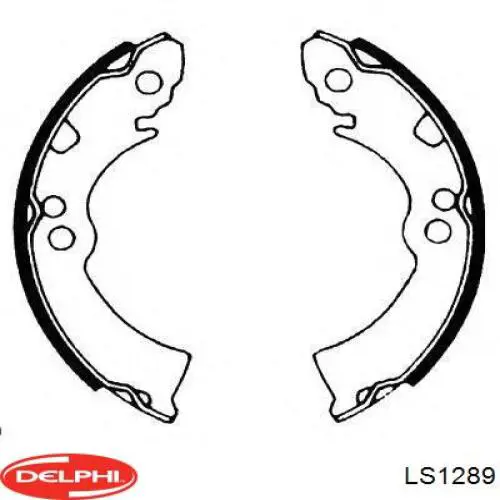 LS1289 Delphi zapatas de frenos de tambor traseras