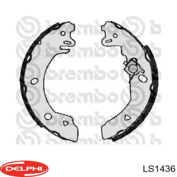 LS1436 Delphi zapatas de frenos de tambor traseras