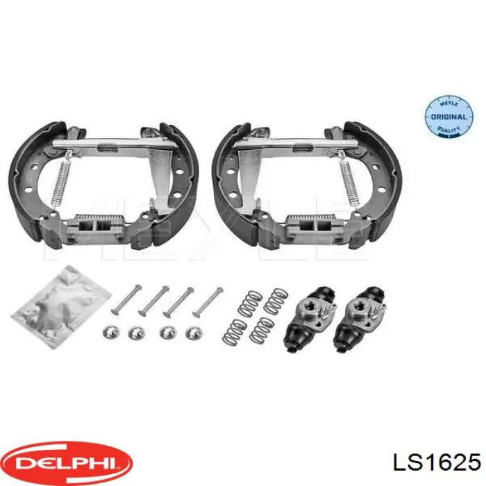 Zapatas de freno traseras Delphi LS1625