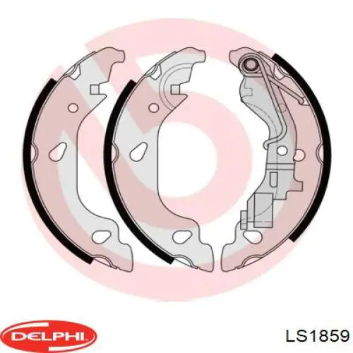 Zapatas de freno traseras Delphi LS1859