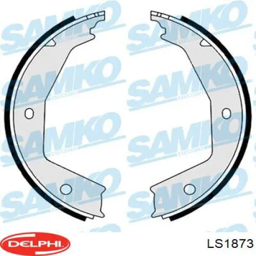 LS1873 Delphi juego de zapatas de frenos, freno de estacionamiento
