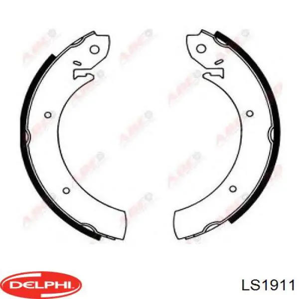 LS1911 Delphi zapatas de frenos de tambor traseras