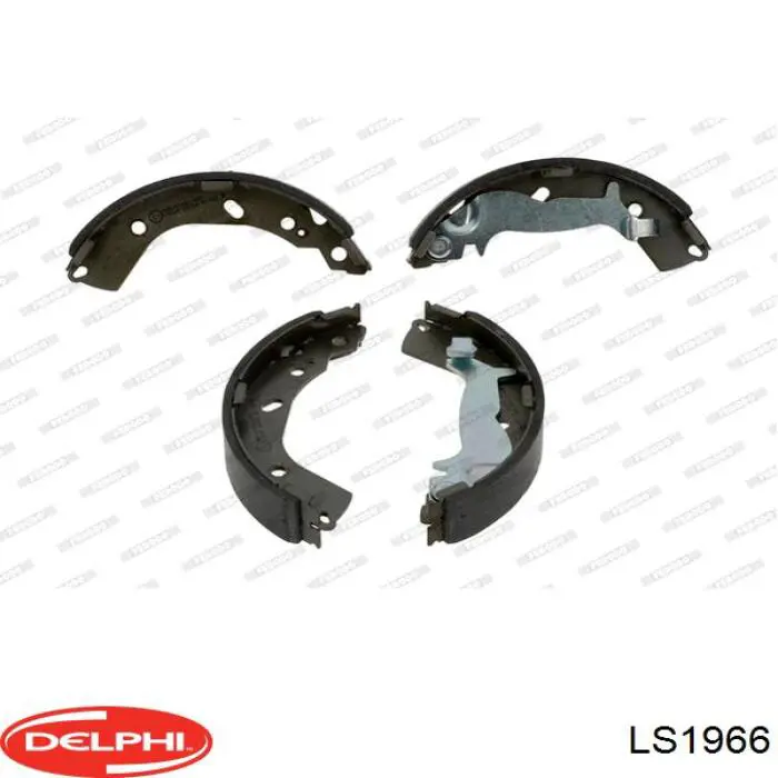 LS1966 Delphi zapatas de frenos de tambor traseras